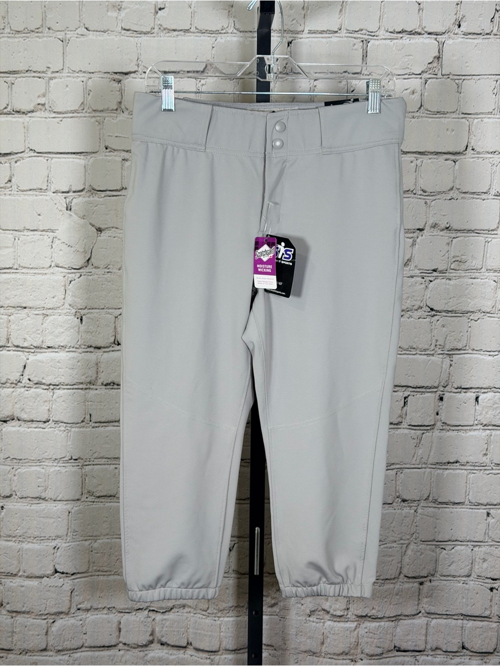 Women’s Smash It Sports Softball Pants Gray Size M New